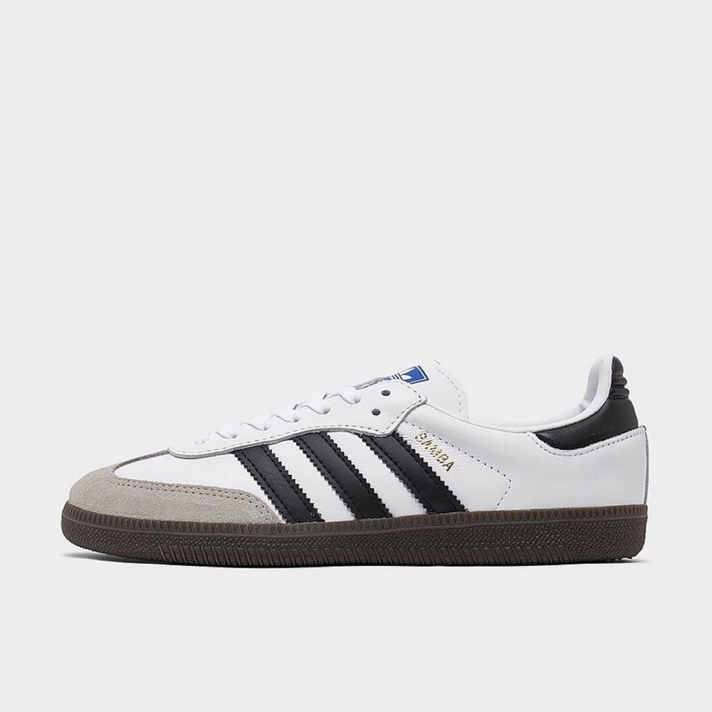 Adidas Samba kids size 2, in black and white